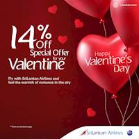 Special offer for your valentine at Srilankan Airlines