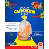 Get great savings on Crysbro Whole Chicken at Cargills FoodCity