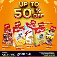 Enjoy up to 50% OFF on a range of Kellogg's cereal at Softlogic GLOMARK