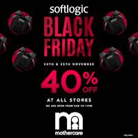 40% DISCOUNT on BLACK FRIDAY at Mothercare!