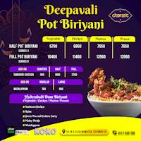 Special Deepavali Pot Biriyani at Chana's