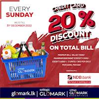 Get up to 20% DISCOUNT for NDB Bank Cards at GLOMARK