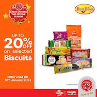 Up to 20% off on selected Biscuits at Cargills Food City