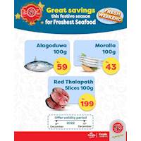 This festive season buy fresh seafood at the great Savings across Cargills FoodCity outlets islandwide!