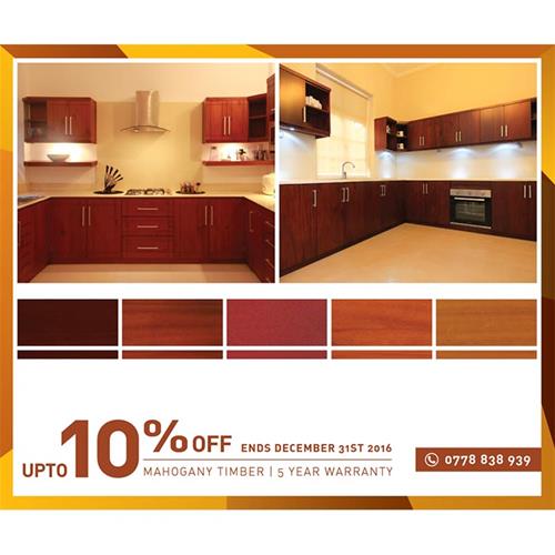 Up to 10% off on MAHOGANY TIMBERS at FINEZ FURNITURE AND INTERIOR till 31st December 2016