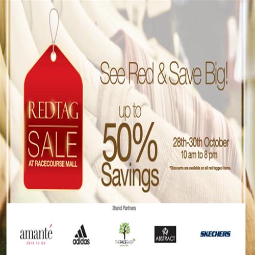 Red Tag sale upto 50% discount on selected Brands at Colombo Racecourse Mall till 30th October 2016