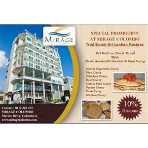 10% Special Discount promotion at Mirage Colombo 