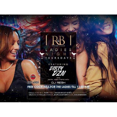 LADIES NIGHT at RHYTHM AND BLUES on 15th December 2016