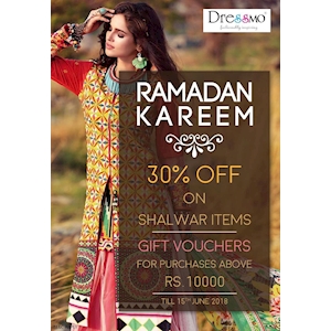 Upto 30% Off on Shalwar items from DressMo