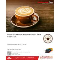 Enjoy 15% Savings with Cargill Bank Credit Card at Coffee & Company