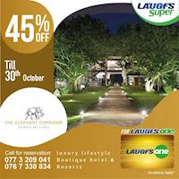 45% off on LAUGFS One Card at Elephant Corridor