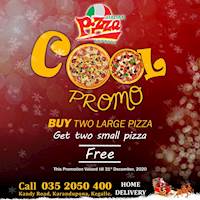 Buy 2 large Pizza and Get 2 Small Pizza Free at Italian Pizza Express