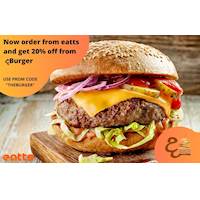 Order from Eatts and get 20% OFF from දBurger 