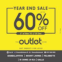 Year end sale up to 60% off at The Outlet Store 