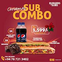 Christmas SUB COMBO Offer at Burgers vs Subs !