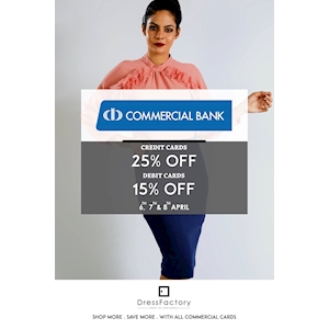 Up to 25% Off for Combank Cardholders at Dress Factory