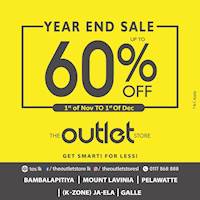 Year End Sale Up To 60% Off at The Outlet Store 