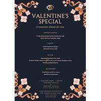 Treat your loved one with a romantic dinner for two at Cafe beverly this Valentine's Day