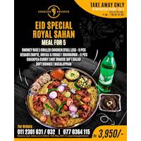 Eid Special Royal Sahan meal for 5 at Arabian Knights