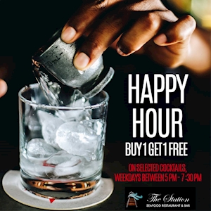 Happy Hour - Buy 1 Get 1 Free at The Station