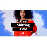 Up to 70 % off Shifting Sale at Dress Factory