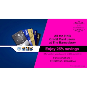25% Off at The Barnesbury for HNB Cardholders