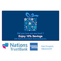 Enjoy 10% Savings with Nations Trust Bank AmericanExpress at GSF Fish Shop - Sri Lanka