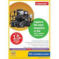 Get Up To 15% Off at CameraLK with ComBank Credit Cards