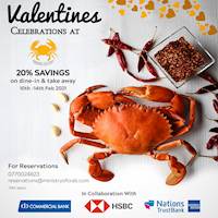 20% saving on selected cards at Ministry Of Crab