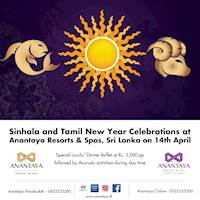 Sinhala and Tamil New Year Celebrations at Anantaya Resorts & Spas - Chilaw