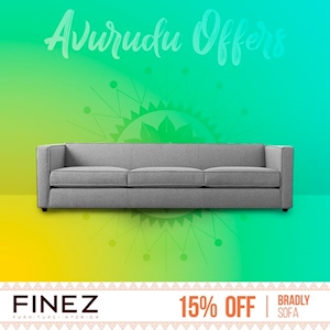 15% Off on Bradly Sofa this Avurudu from Finez Furniture