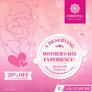 20% for Anti-ageing treatments this Mother's Day at Christell Skin Clinic