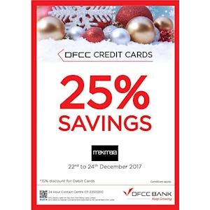 25% off at Maxmara for DFCC Bank Cardholders