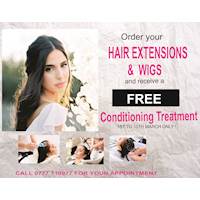 FREE conditioning treatment with every Hair Extension Order