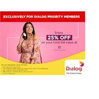 Enjoy 25% OFF on your total bill value at Zigma Jones for Dialog Priority Members