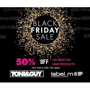 50% Off on selected hair products at Toni and Guy