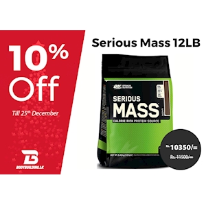 10% Off on Serious Mass 12LB from Bodybuilding.lk
