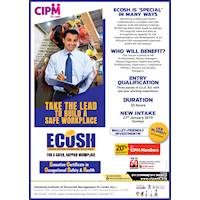 Executive Certificate in Occupational Safety and Health”(ECOSH) - CIPM