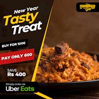 Buy for Rs 1000 Pay only 600 on UberEats from The Foodcycle