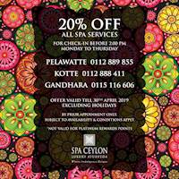 Enjoy 20% Off at Spa Ceylon Luxury Ayurveda 