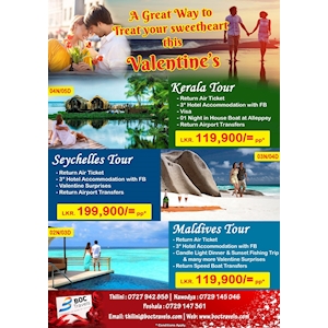 Valentine's Tour Packages from BOC Travels