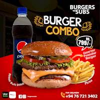 Burger Combo for Rs.799/- at Burgers Vs Subs