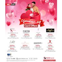 Enjoy Valentine's day card offers with NDB Cards