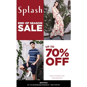 End of Season Sale for upto 70% Off at Splash