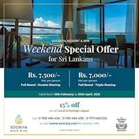 Sooriya Resort and Spa long weekend offer 