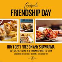 Buy 1 get 1 FREE on shawarma at Arabian Knights