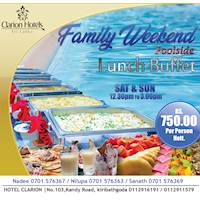 THE WEEKEND BUFFET at Hotel Clarion