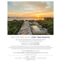 Pay for one Night and Stay Two Nights at Anilana Nilaveli & Anilana Pasikuda