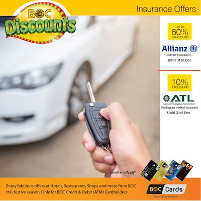 Enjoy Exclusive Insurance Offers from BANK OF CEYLON