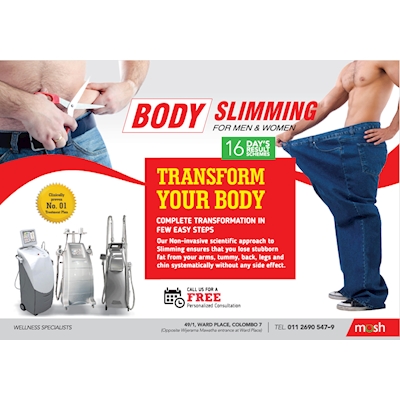 BODY SLIMMING for MEN and WOMEN within 16 DAYS from MOSH 